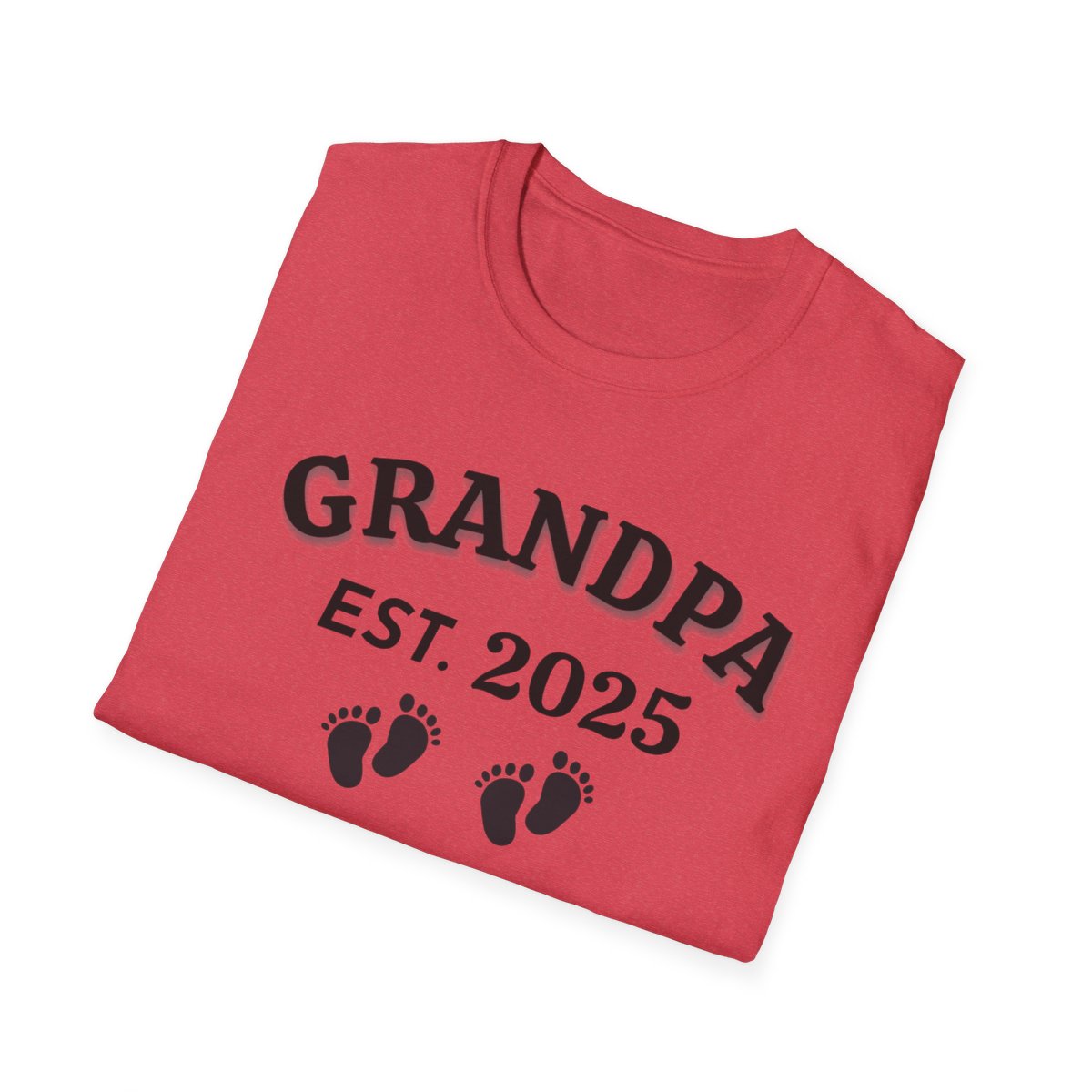 Grandpa EST. 2025 T-Shirt – Personalized New Grandpa Gift