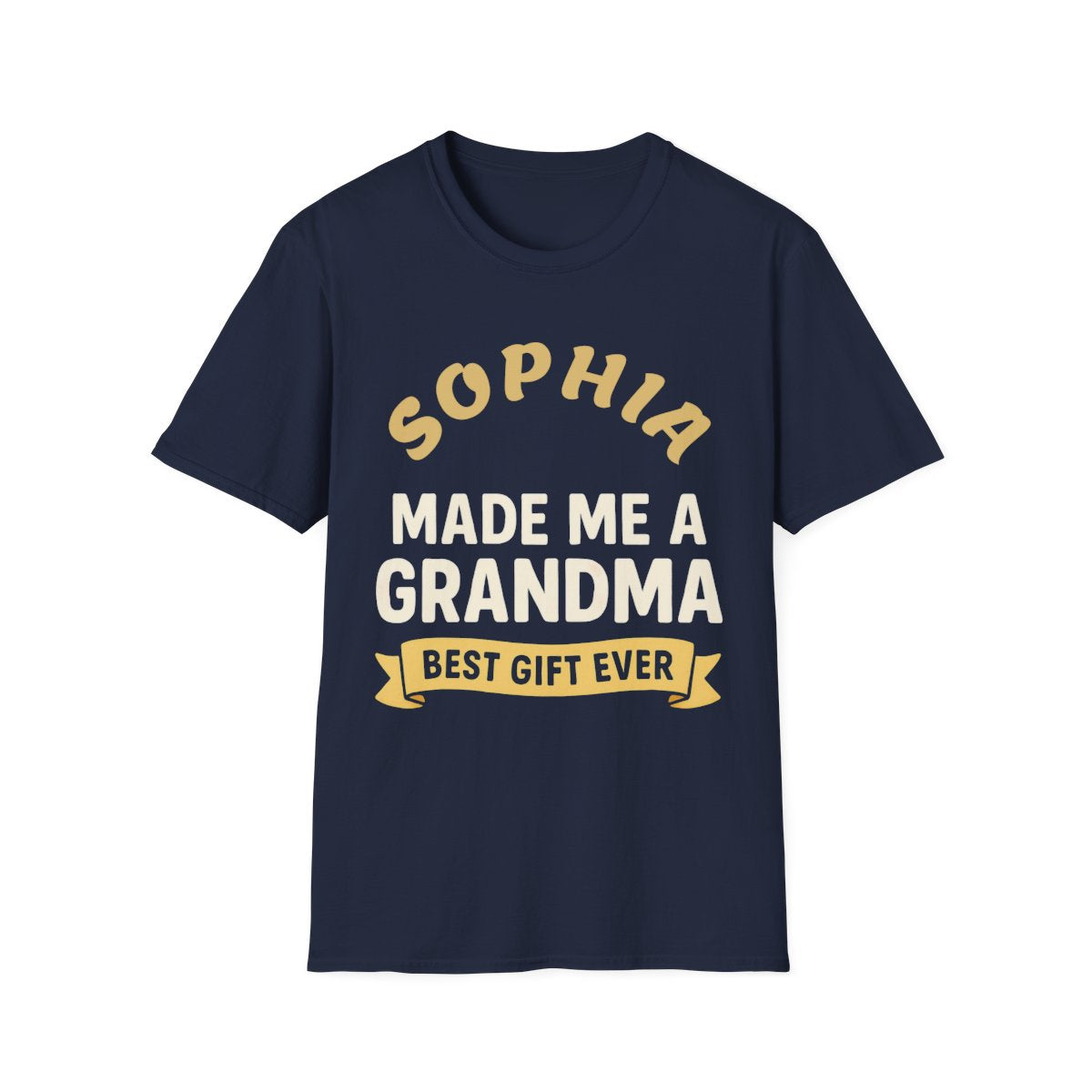 Best Grandma Ever Personalized T-Shirt – Custom Names & Hearts Design