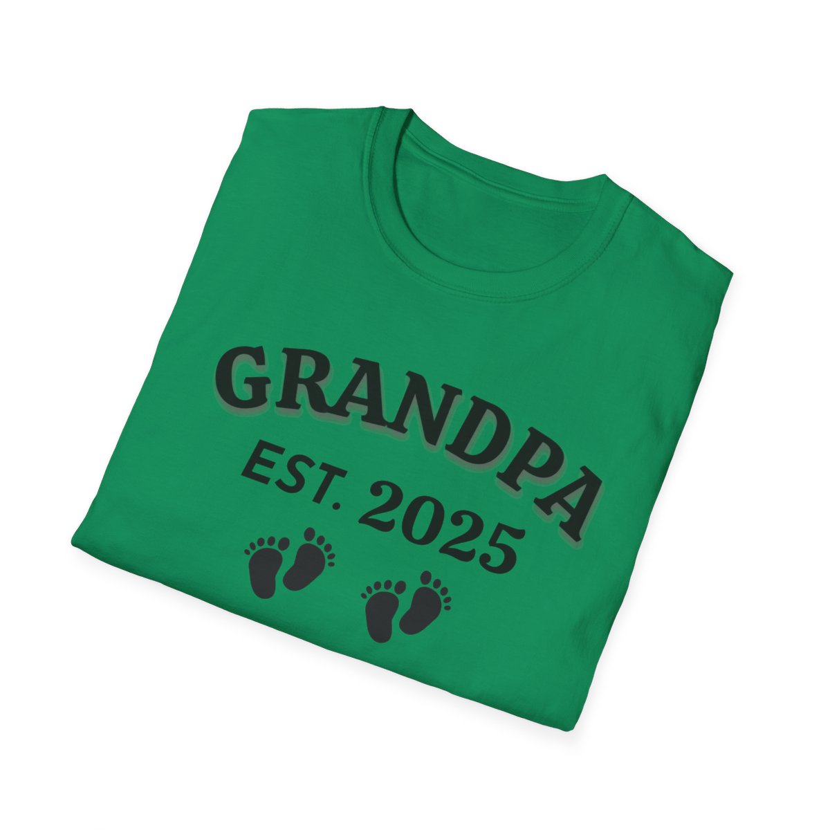 Grandpa EST. 2025 T-Shirt – Personalized New Grandpa Gift