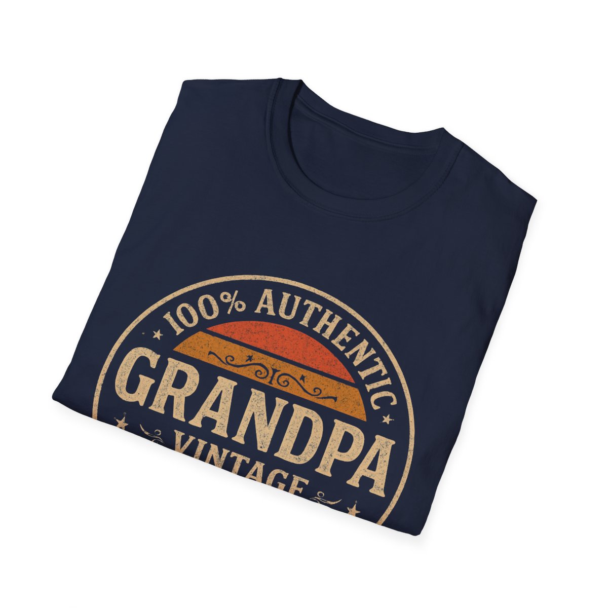 Authentic Grandpa T-Shirt – Vintage Style Personalized with Name & Year