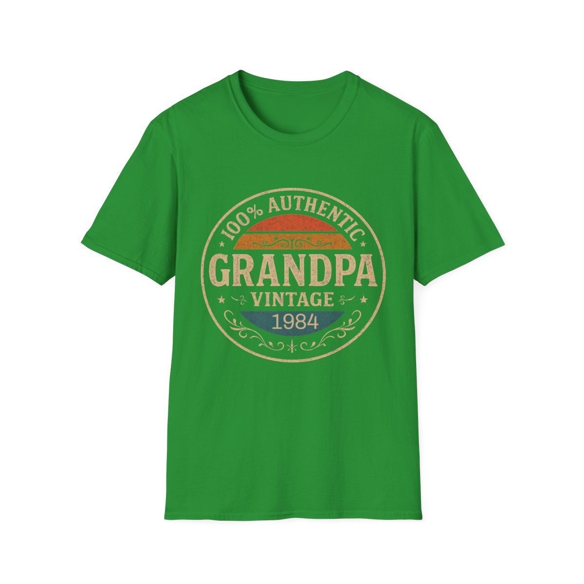 Authentic Grandpa T-Shirt – Vintage Style Personalized with Name & Year