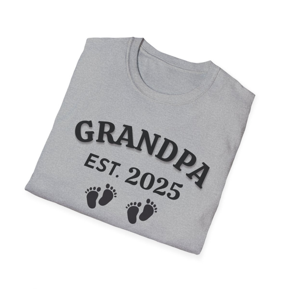 Grandpa EST. 2025 T-Shirt – Personalized New Grandpa Gift