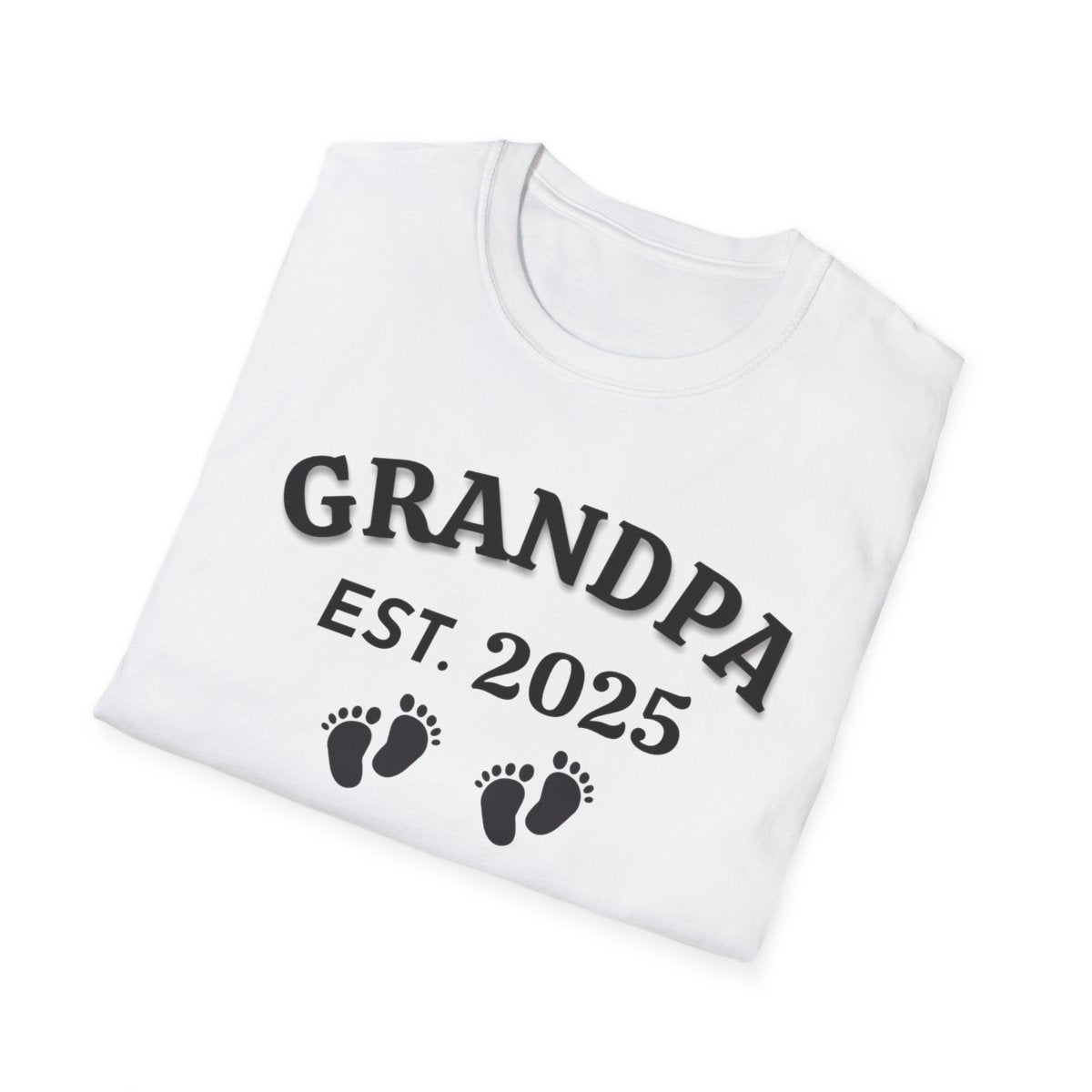 Grandpa EST. 2025 T-Shirt – Personalized New Grandpa Gift
