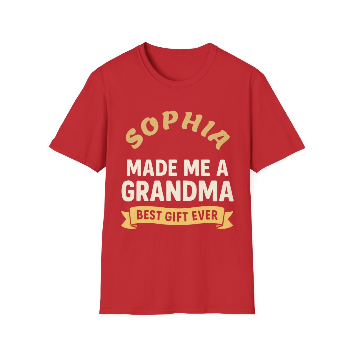 Best Grandma Ever Personalized T-Shirt – Custom Names & Hearts Design