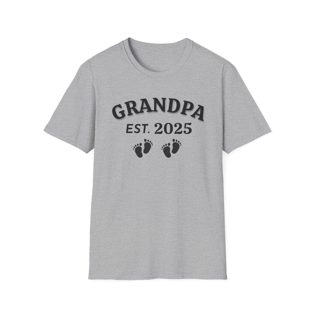 Grandpa EST. 2025 T-Shirt – Personalized New Grandpa Gift